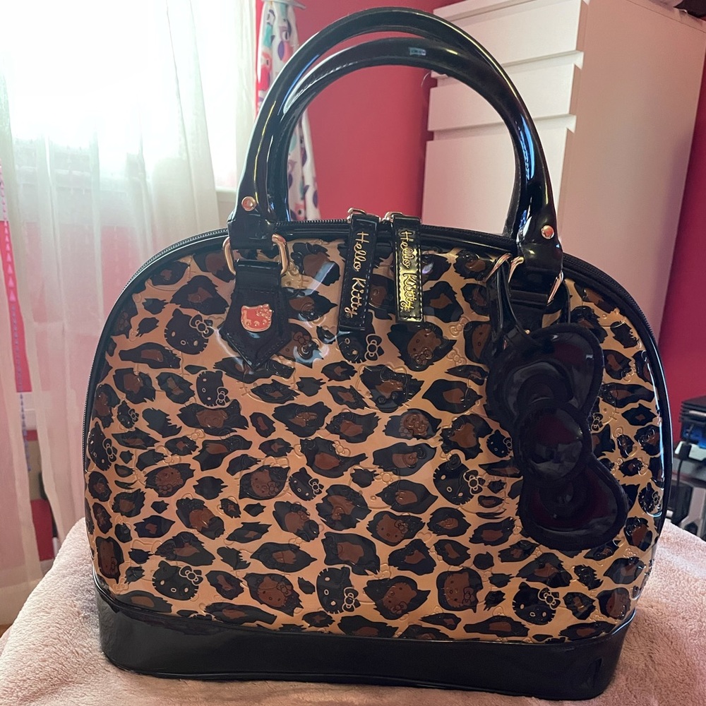 Hello Kitty Loungefly Leopard Print Purse